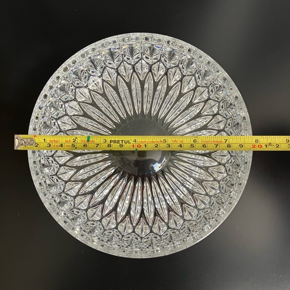 Gorham Althea Cut Crystal Large Round Serving Bowl - Picture 6 of 7